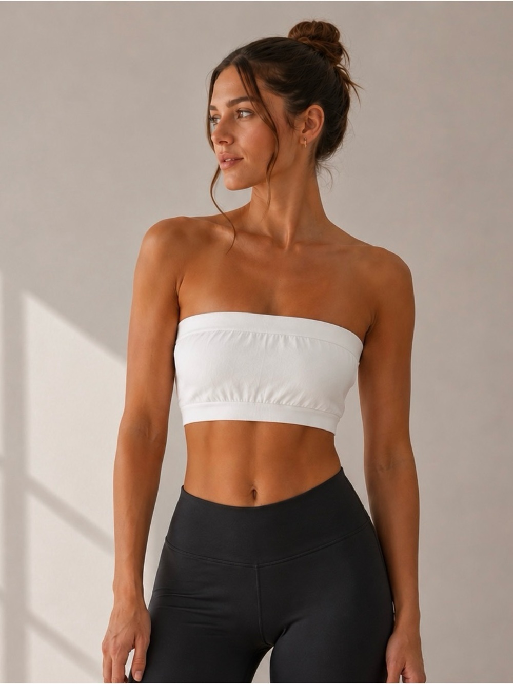Spiritual Gangster Bandeau Bra White